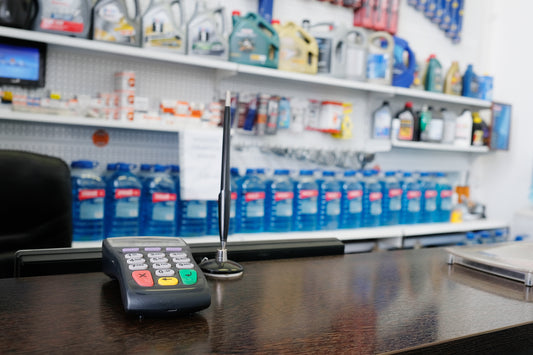 What does your auto repair workshop counter look like?