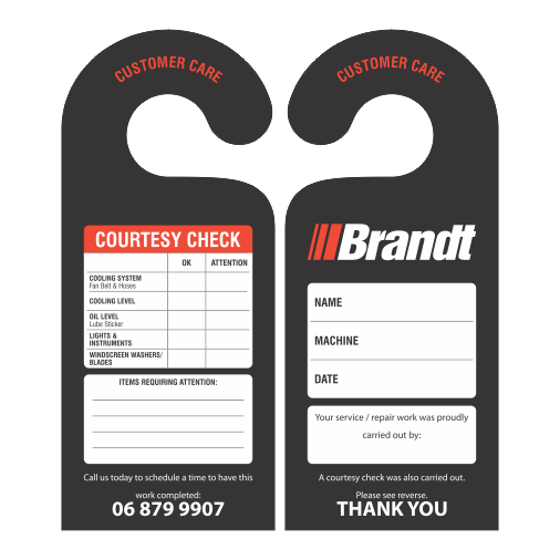 zBrandt - Courtesy Check Hanging Card Plus die cut