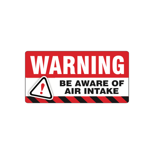 TRS - Air Intake Warning Vinyl 100x50mm