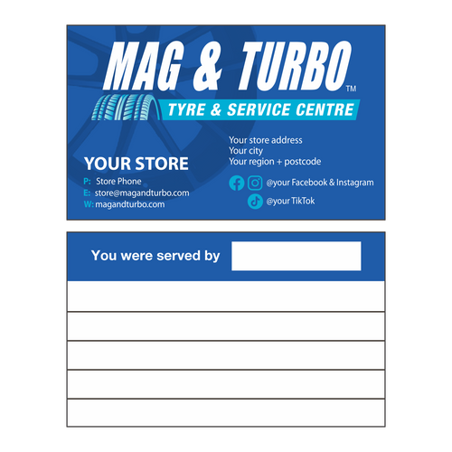 Store Specific. Business Cards