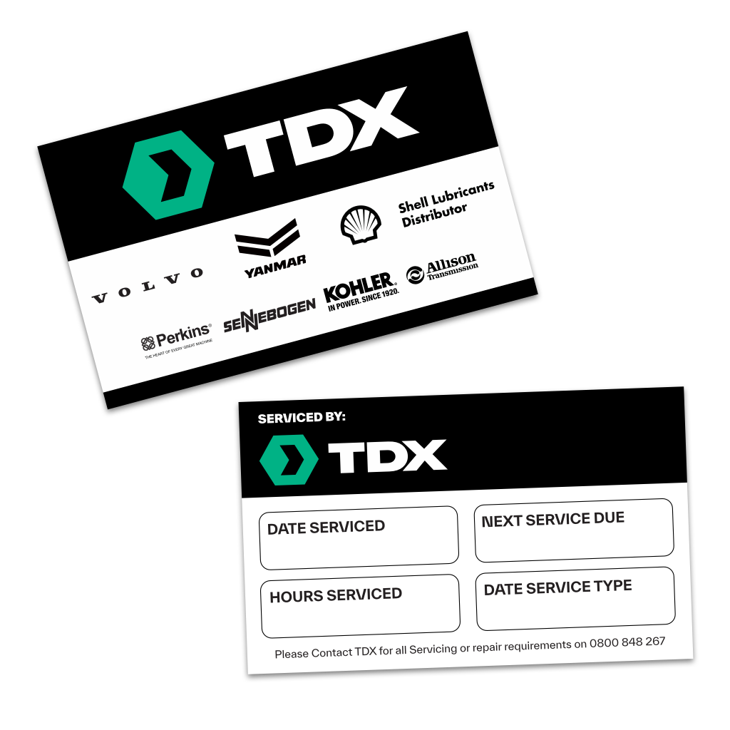 TDX - TransDiesel Service Label