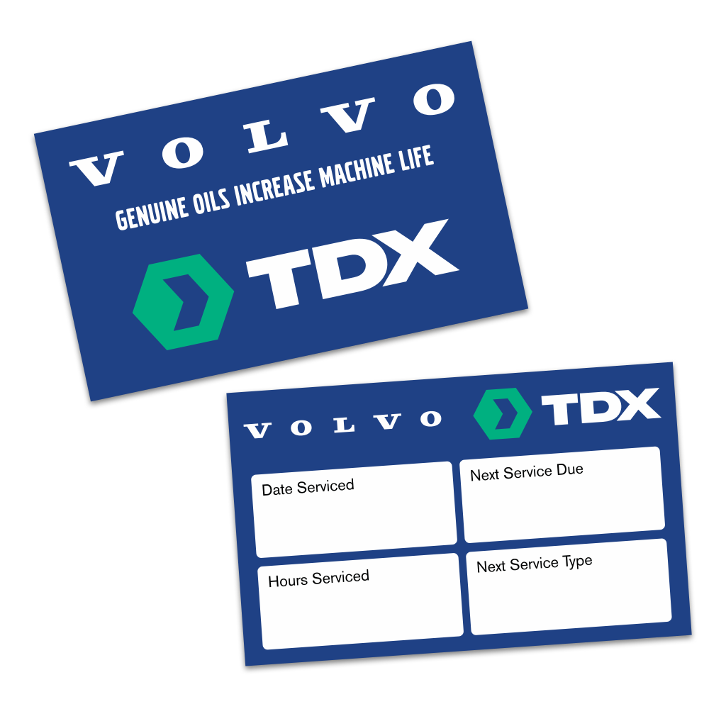 TDX - Volvo Service Sticker