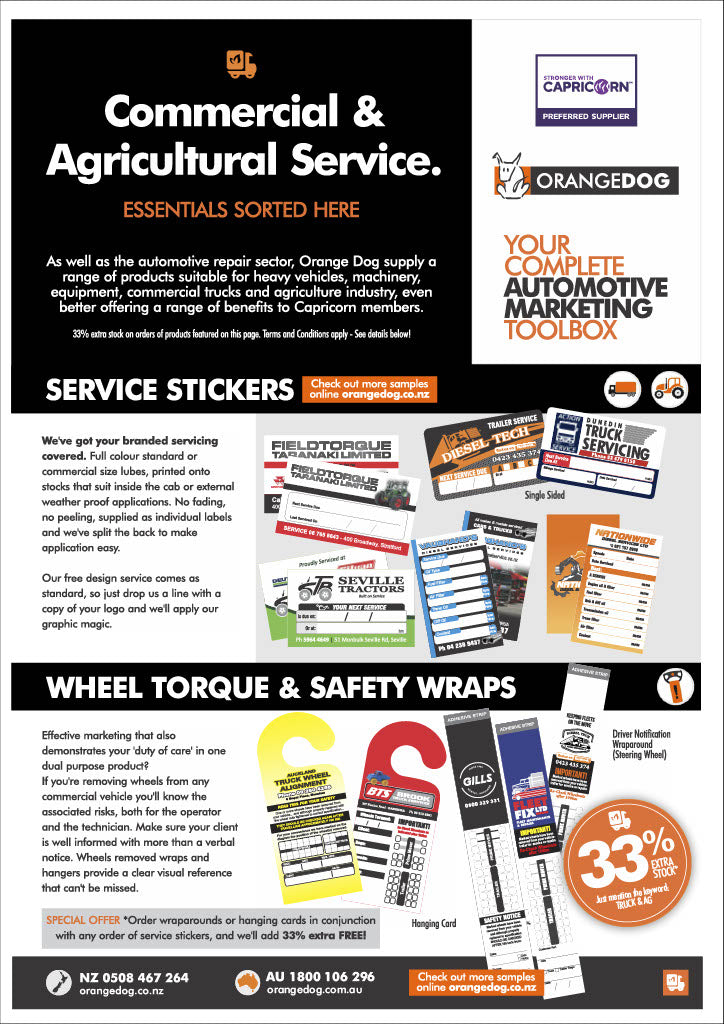 Truck and Agricultural