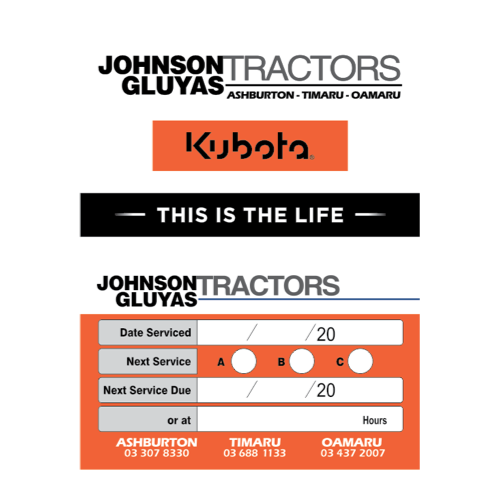 Tractor & Agricultural Synthetic Service Stickers
