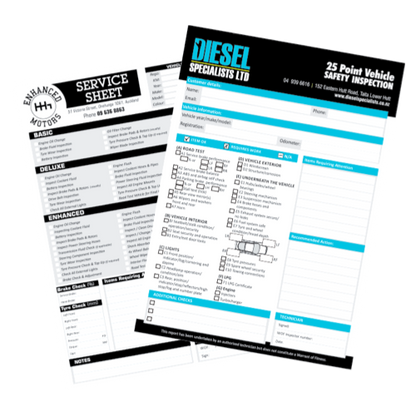 Service & Safety Checklists